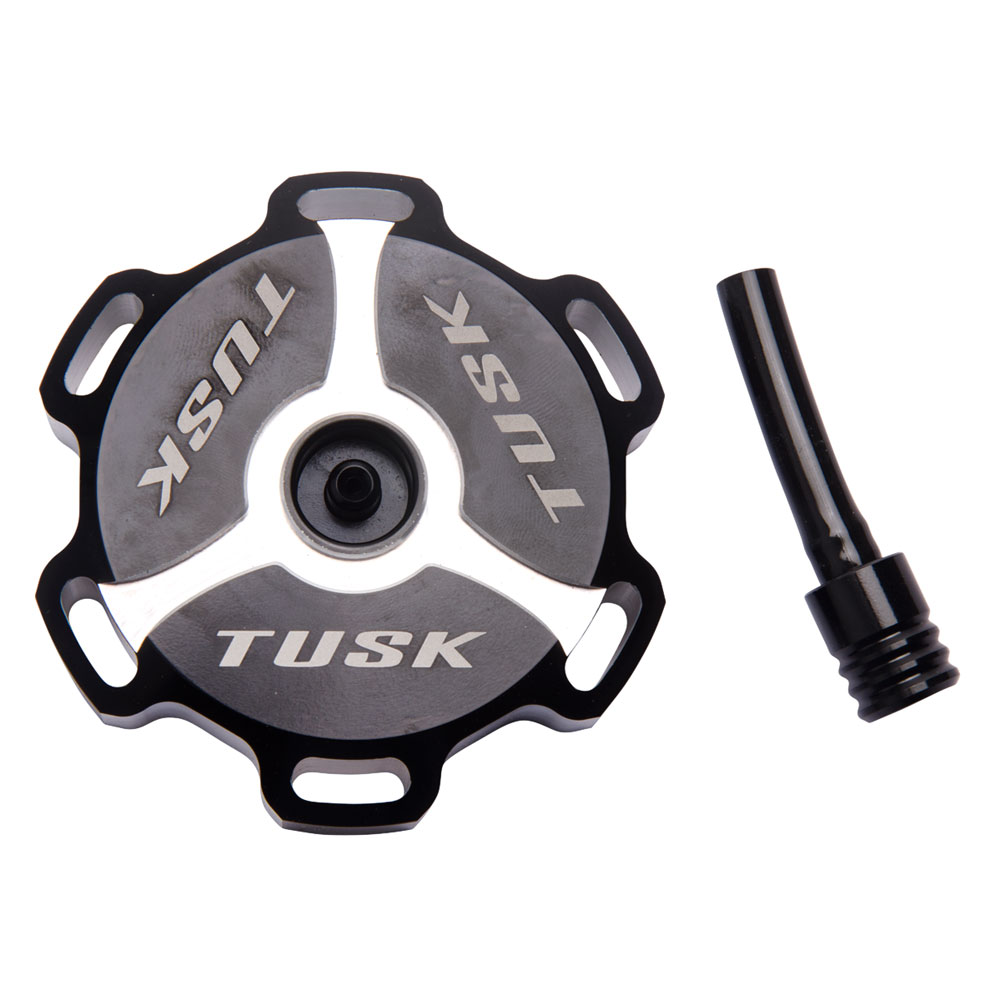 Tusk 1030020065 Billet Aluminum Gas Cap  Black Machined