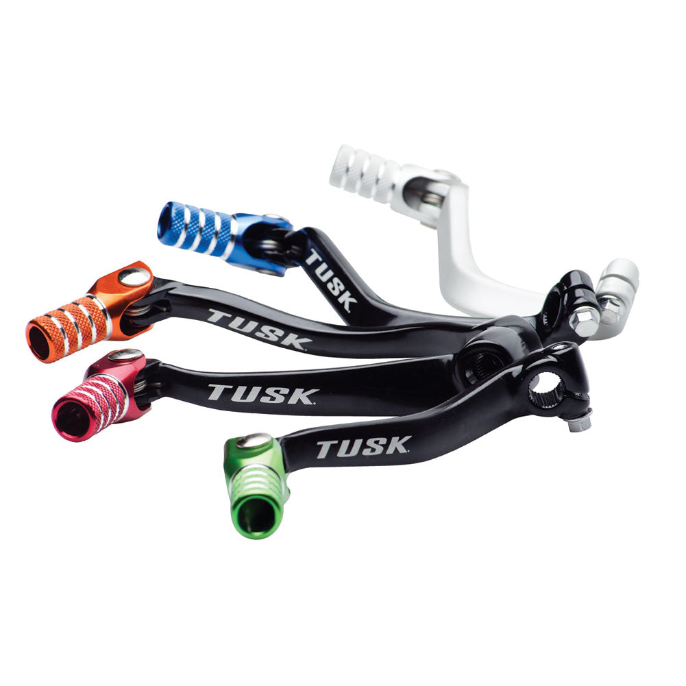 Tusk 1030850085 Folding Shift Lever  Black/Red Tip