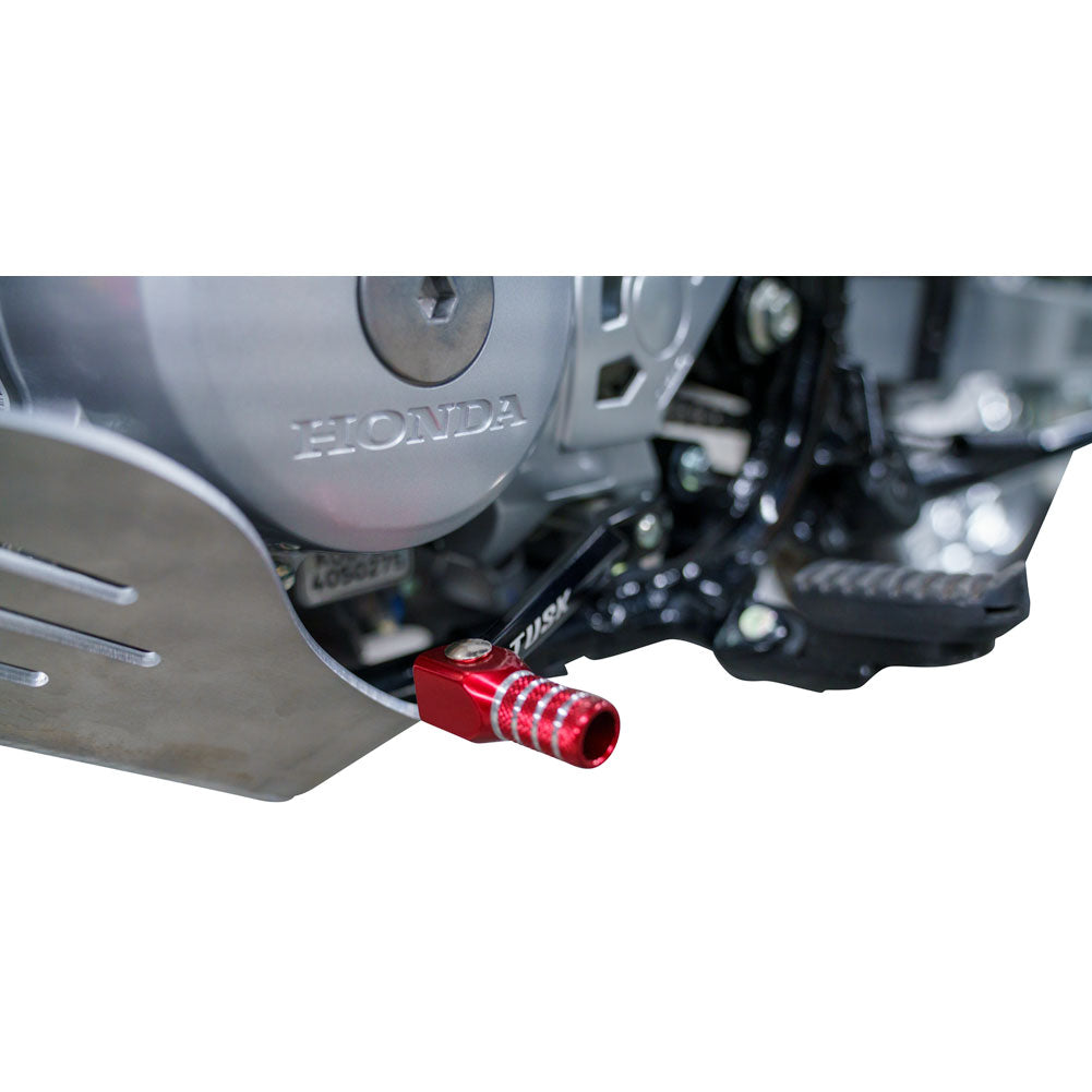 Tusk 1030850096 Folding Shift Lever  Black/Red Tip