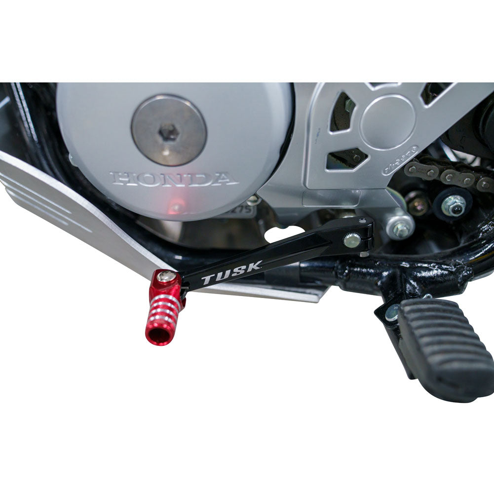 Tusk 1030850096 Folding Shift Lever  Black/Red Tip