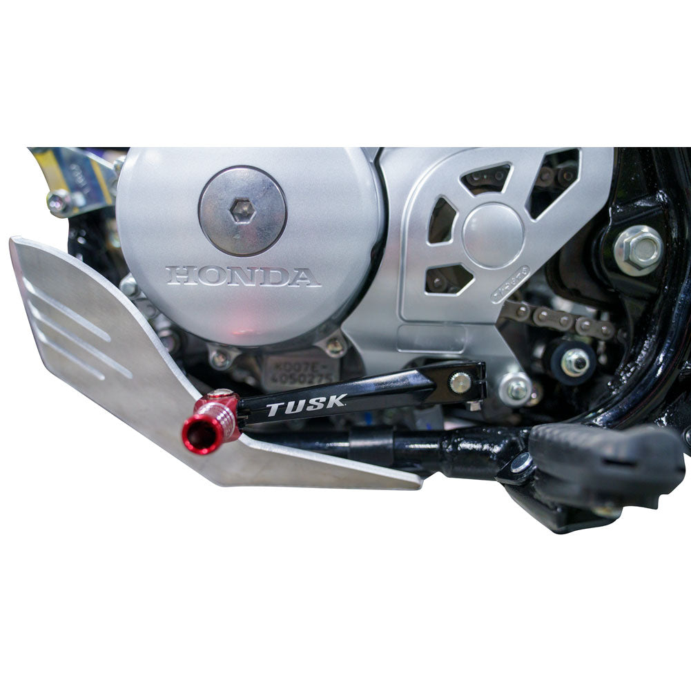 Tusk 1030850096 Folding Shift Lever  Black/Red Tip