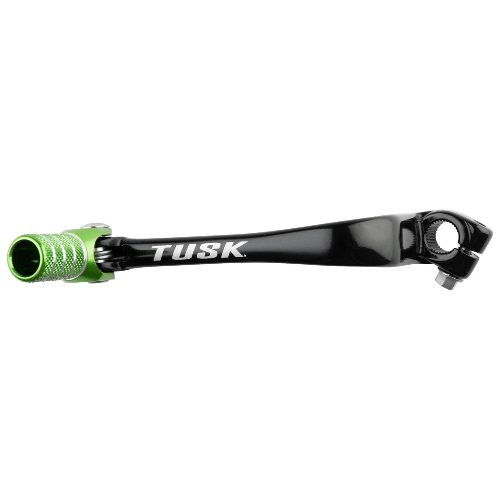 Tusk 1030850100 Folding Shift Lever Black/Green Tip
