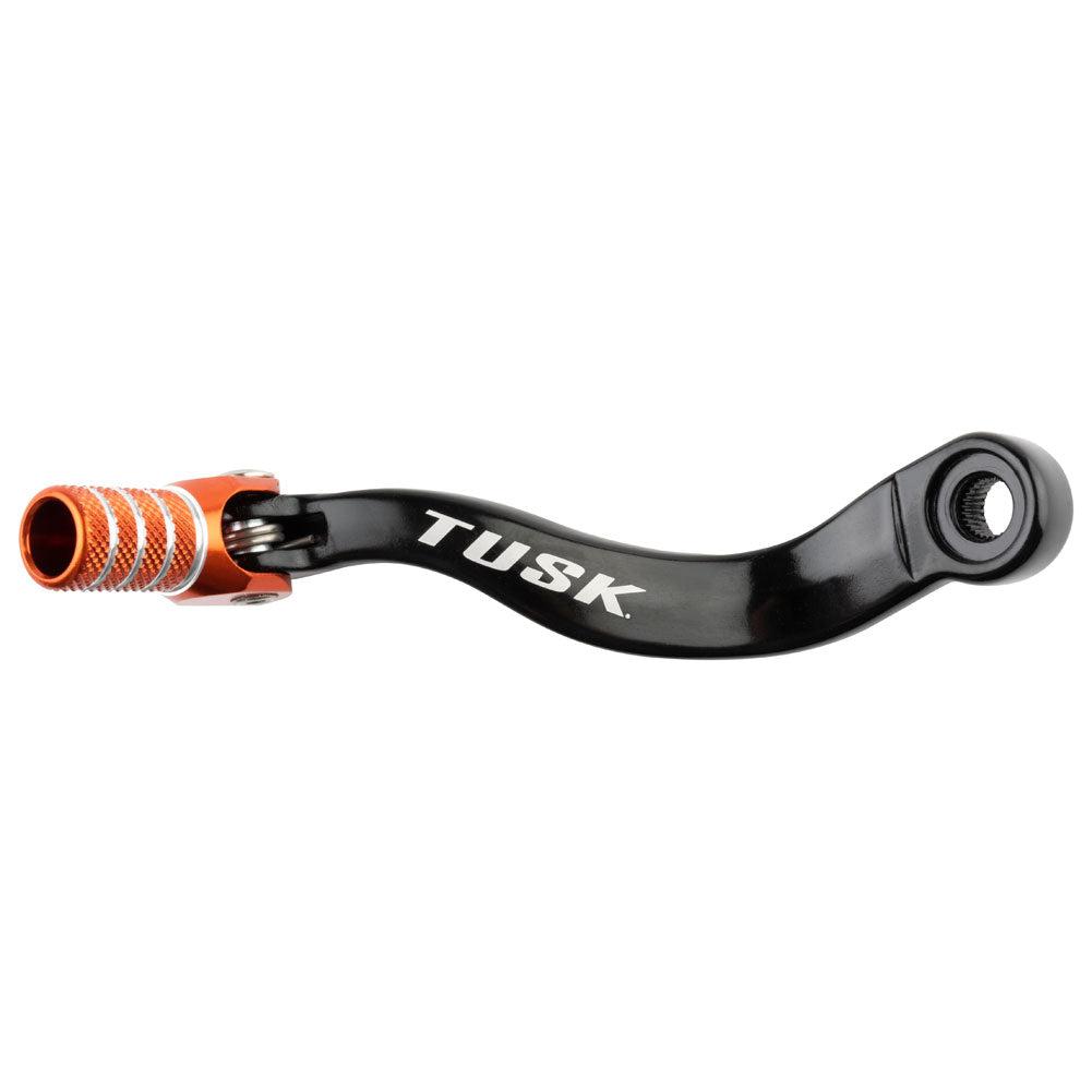 Tusk 1030850146 Folding Shift Lever Stock Black/Orange Tip