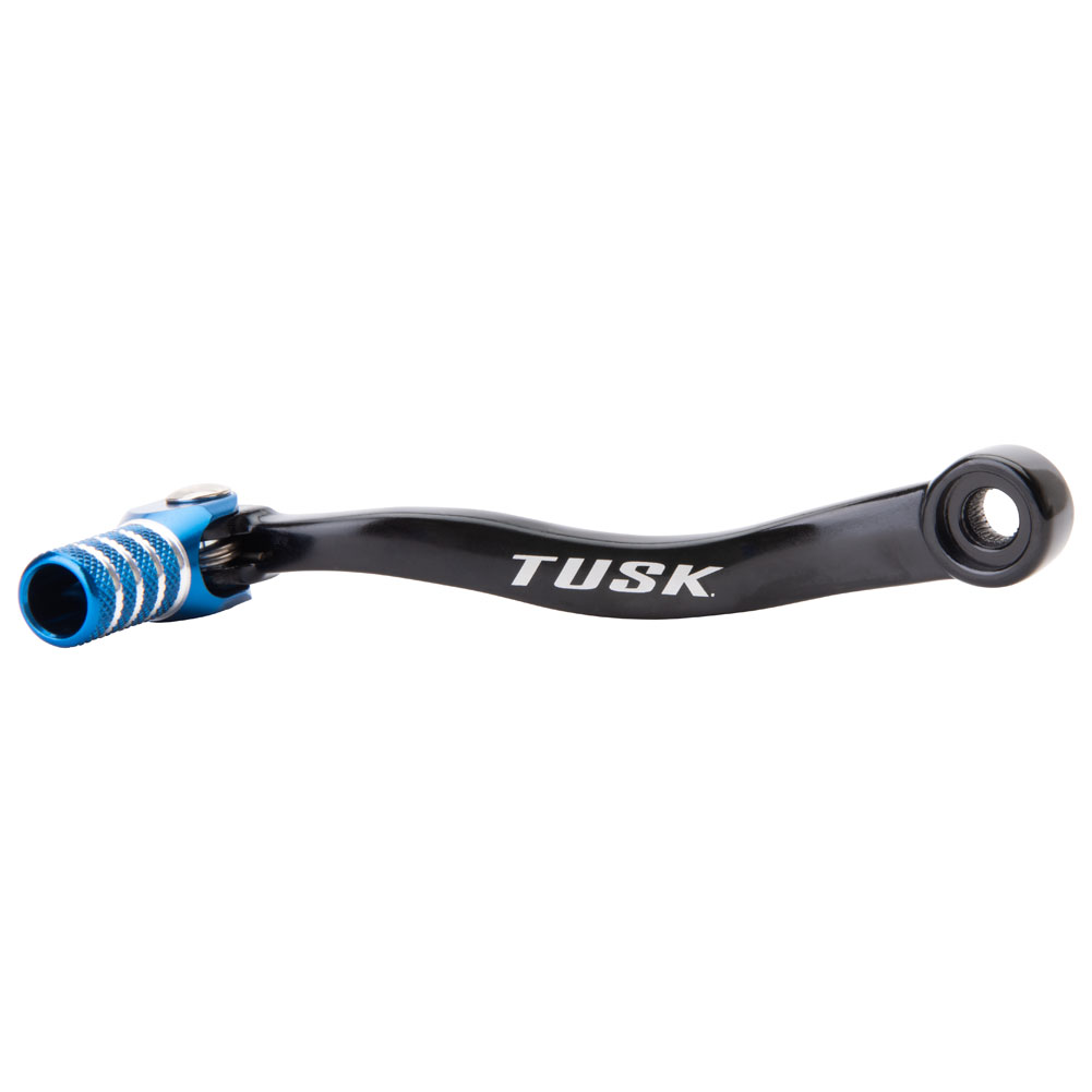 Tusk 1030850149 Folding Shift Lever  Black/Blue Tip