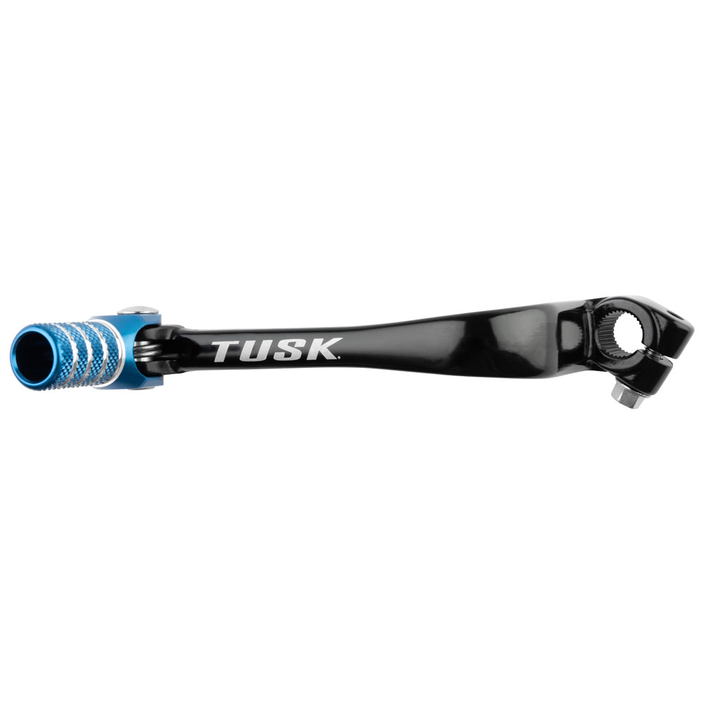 Tusk 1030850153 Folding Shift Lever  Black/Blue Tip