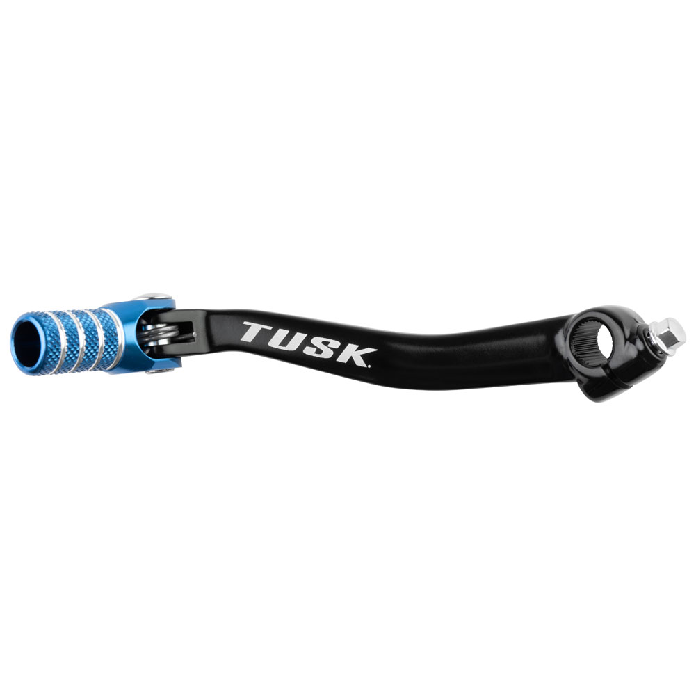 Tusk 1030850155 Folding Shift Lever  Black/Blue Tip