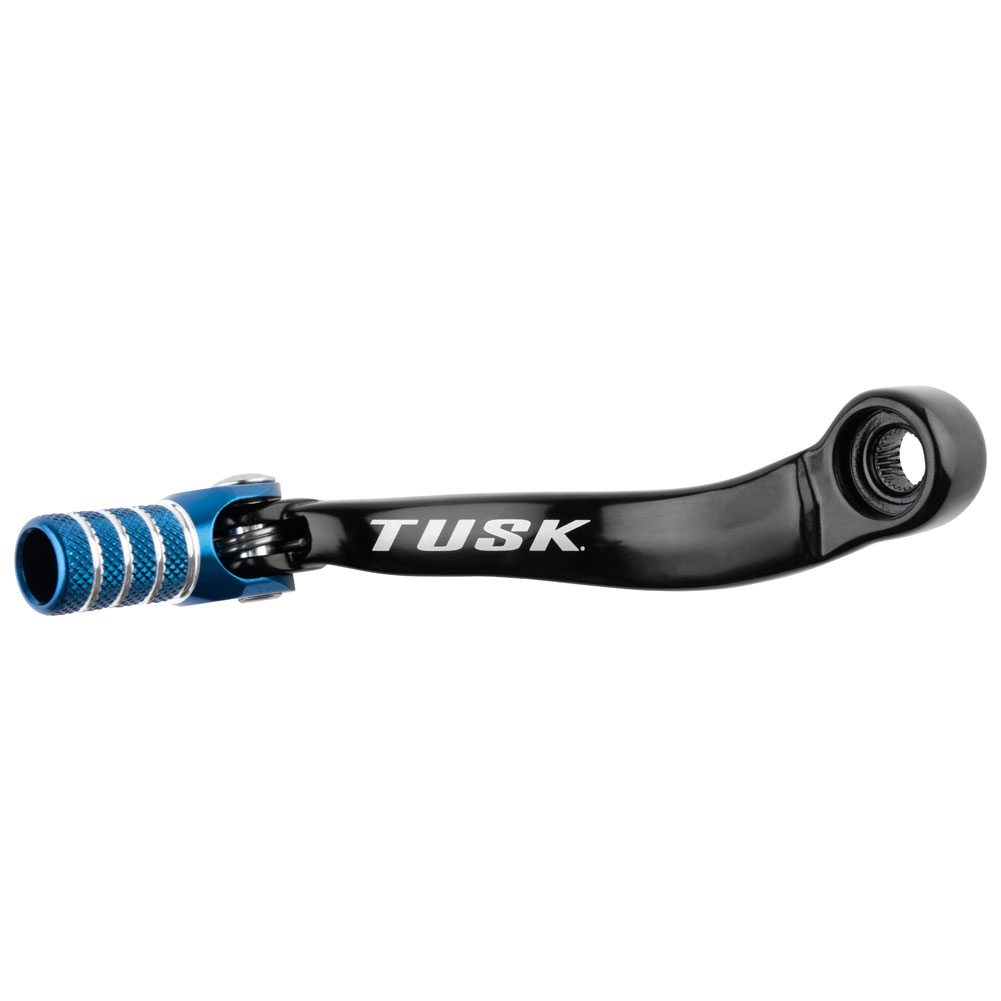 Tusk 1030850168 Folding Shift Lever  Black/Blue Tip