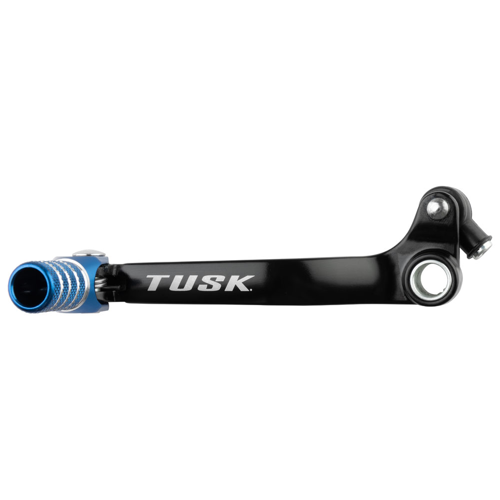 Tusk 1030850173 Folding Shift Lever  Black/Blue Tip