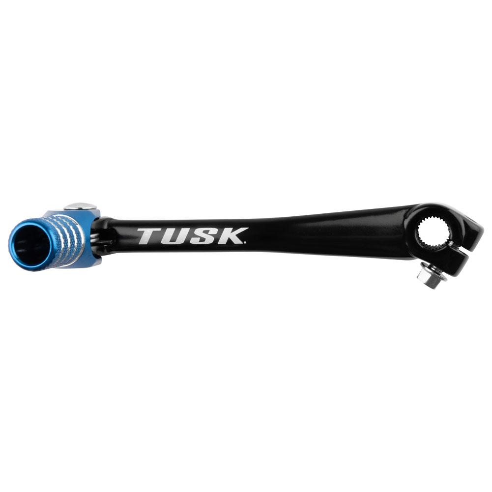 Tusk 1030850179 Folding Shift Lever  Black/Blue Tip