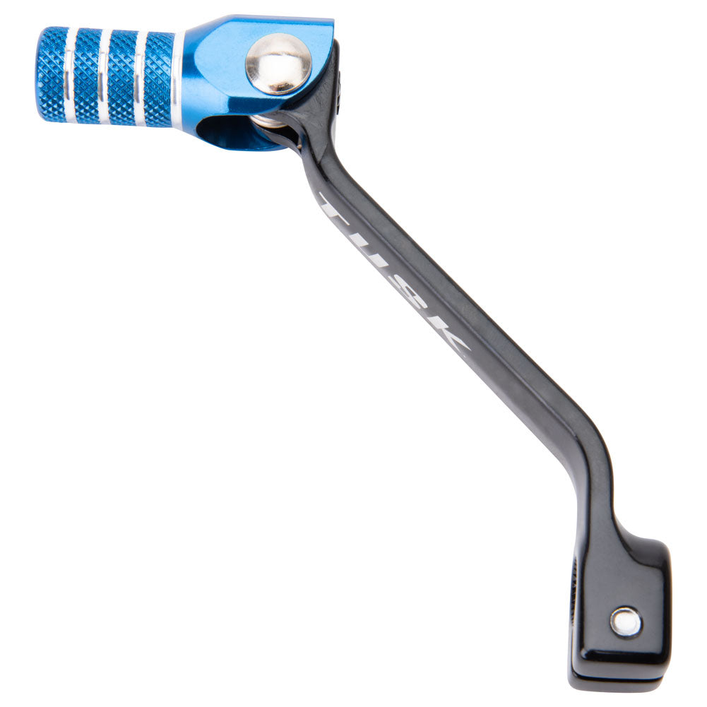 Tusk 1030850186 Folding Shift Lever Stock Black/Blue Tip