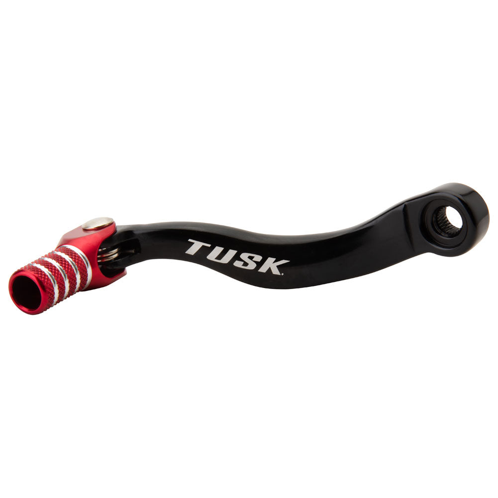 Tusk 1030850191 Folding Shift Lever Stock Black/Red Tip