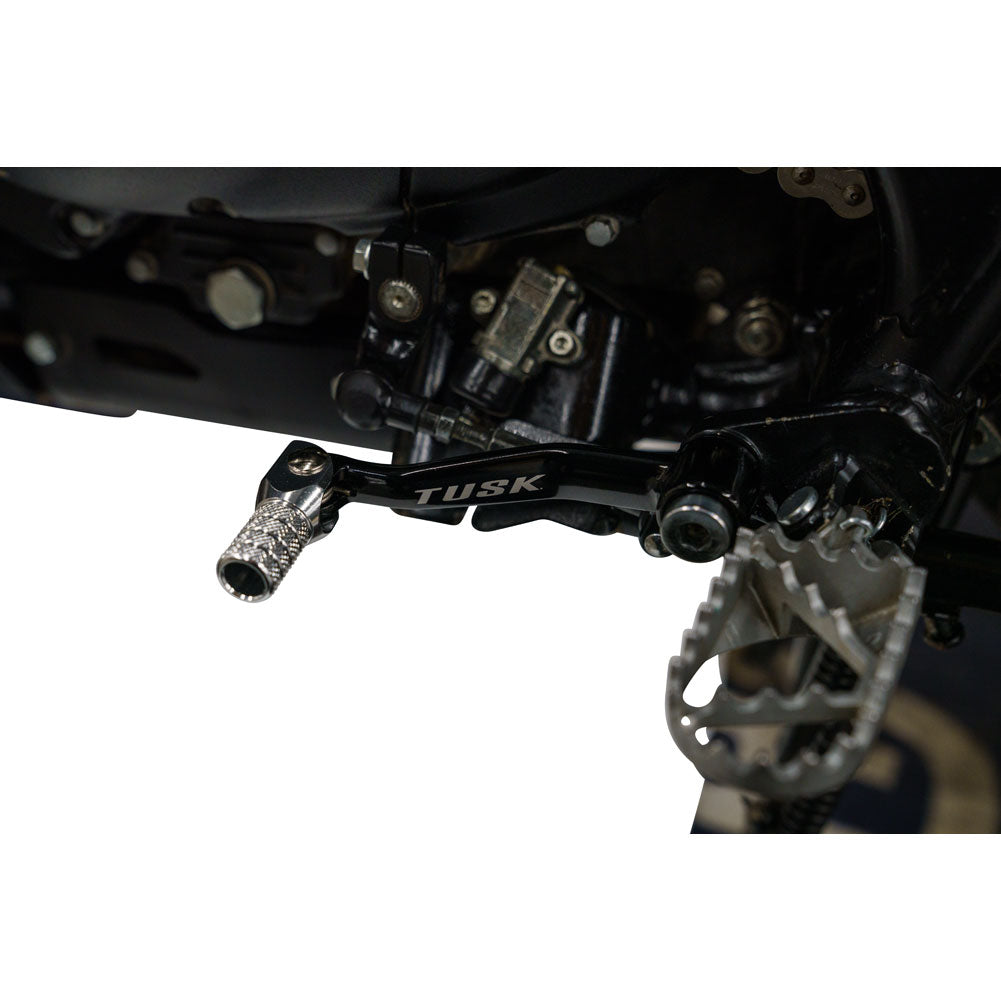 Tusk 1030850210 Folding Shift Lever +10mm Black/Silver Tip