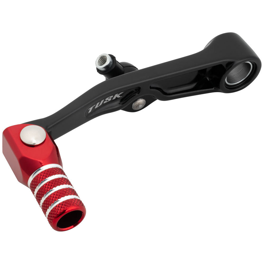 Tusk 1030850216 Folding Shift Lever  Black/Red Tip