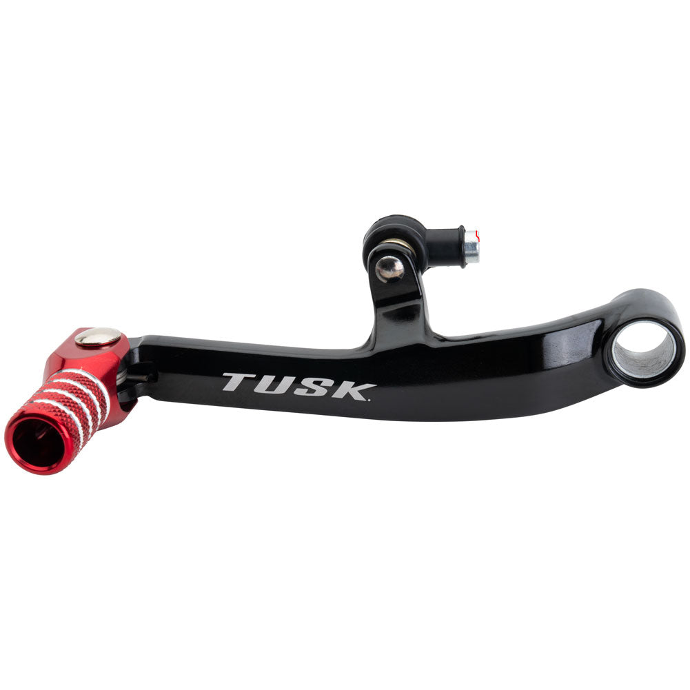 Tusk 1030850218 Folding Shift Lever  Black/Red Tip