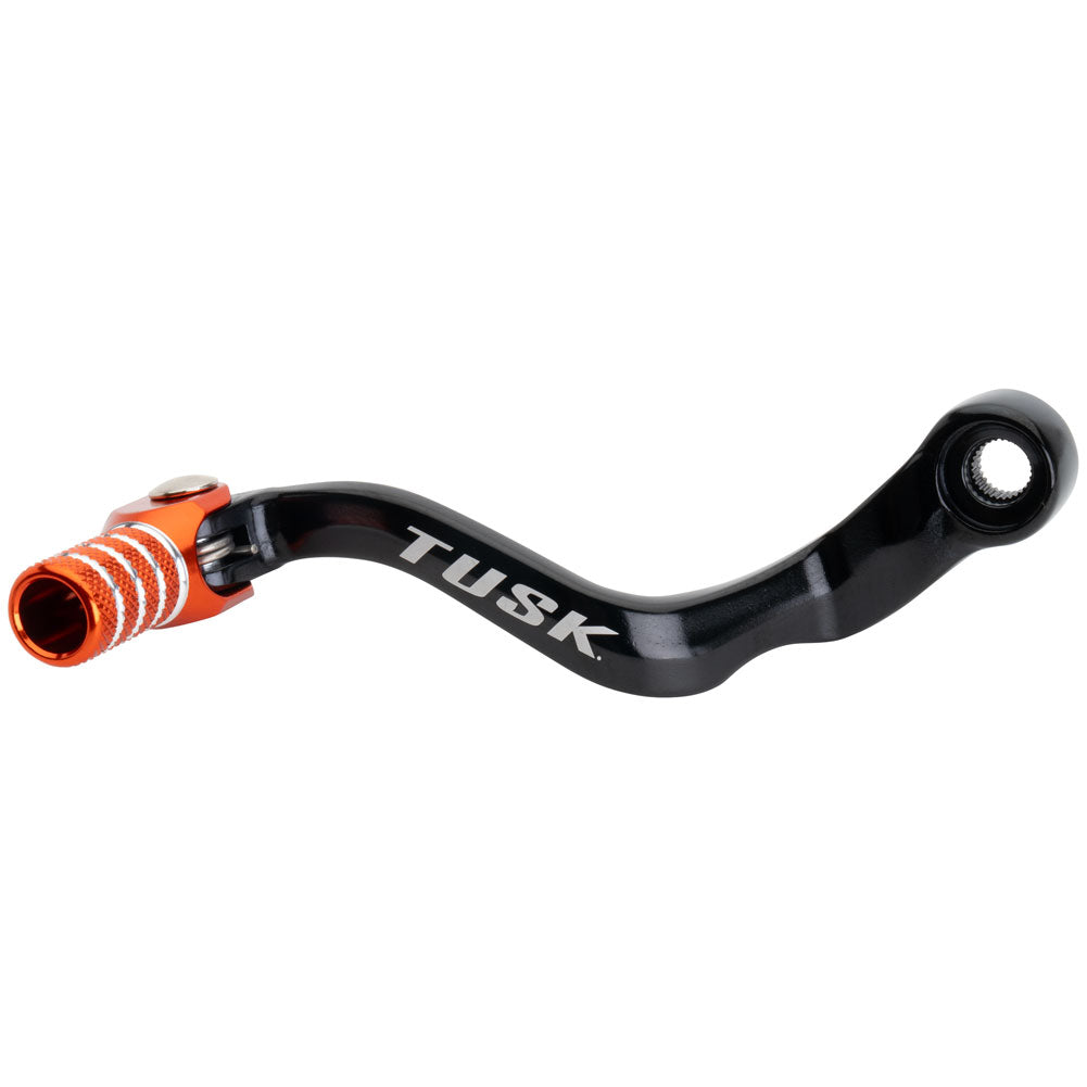 Tusk 1030850221 Folding Shift Lever  Black/Orange Tip