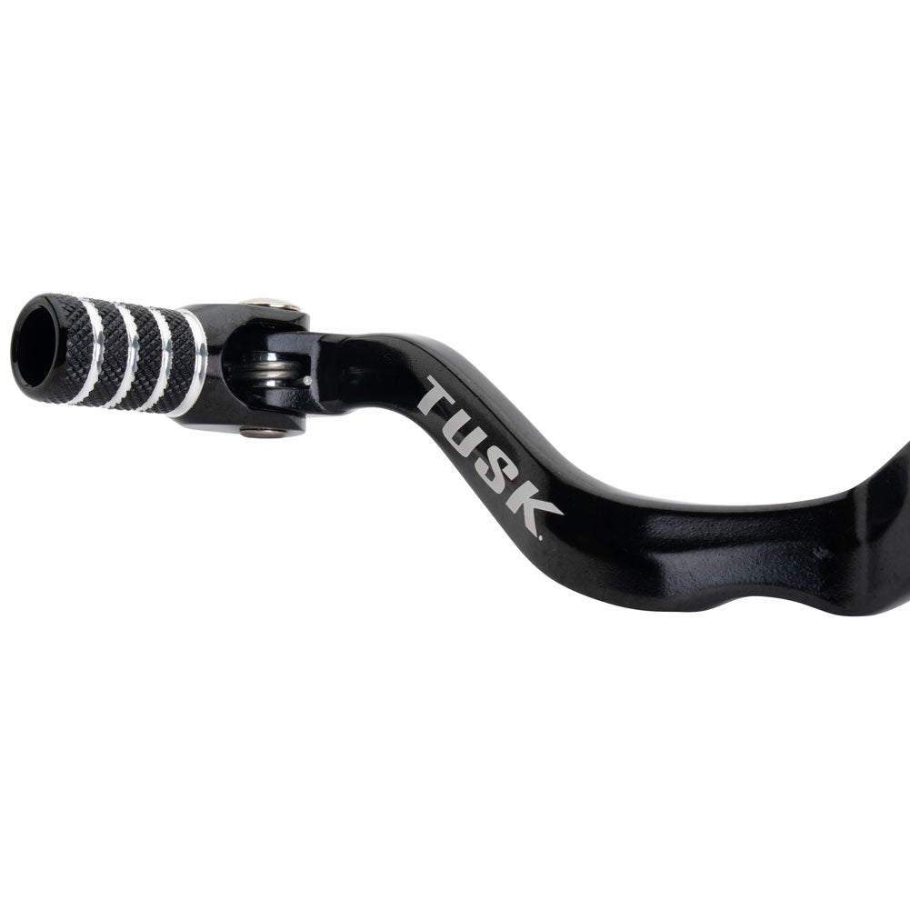 Tusk 1030850222 Folding Shift Lever  Black/Black Tip