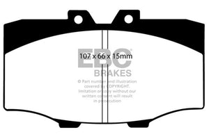 EBC UD137 84-88 fits Toyota 4 Runner 2.4 Ultimax2 Front Brake Pads
