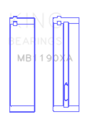 King MB1190XA 2005 fits Dodge 03-20 Sprinter Van Standard Main Bearing Set