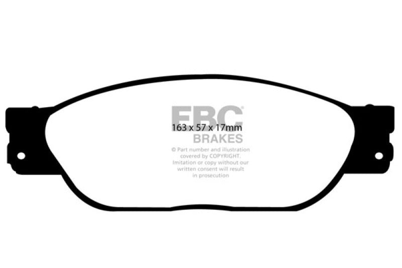 EBC DP21220 fits Ford 01-05 Thunderbird 3.9 Greenstuff Front Brake Pads