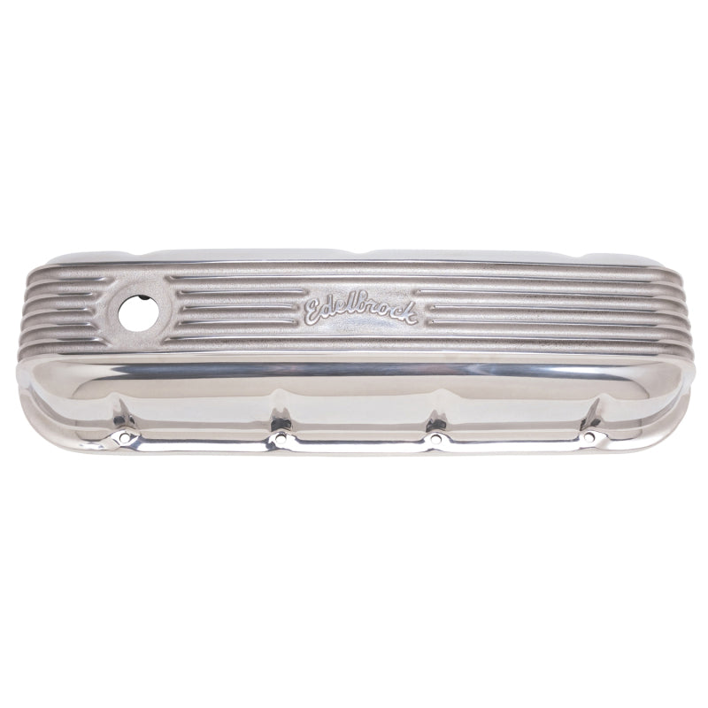 Edelbrock 4185 Valve Cover Classic Series fits Chevrolet 1965 and Later 396-502 V8 Polshed