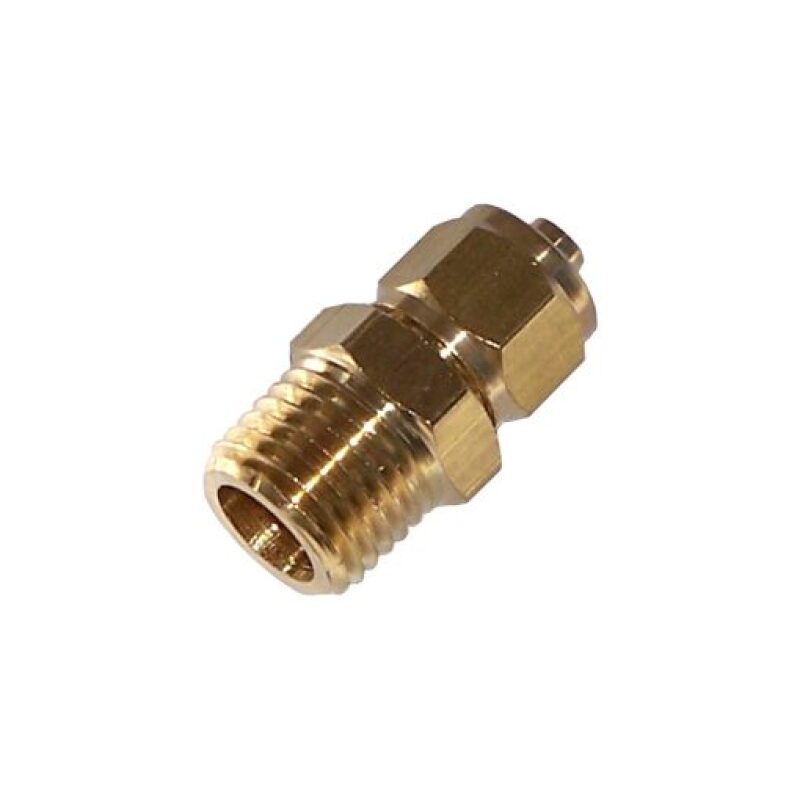 Kleinn 51414N Hex Male Nipple Adapter - 1/4In M NPT to 1/4In M NPT