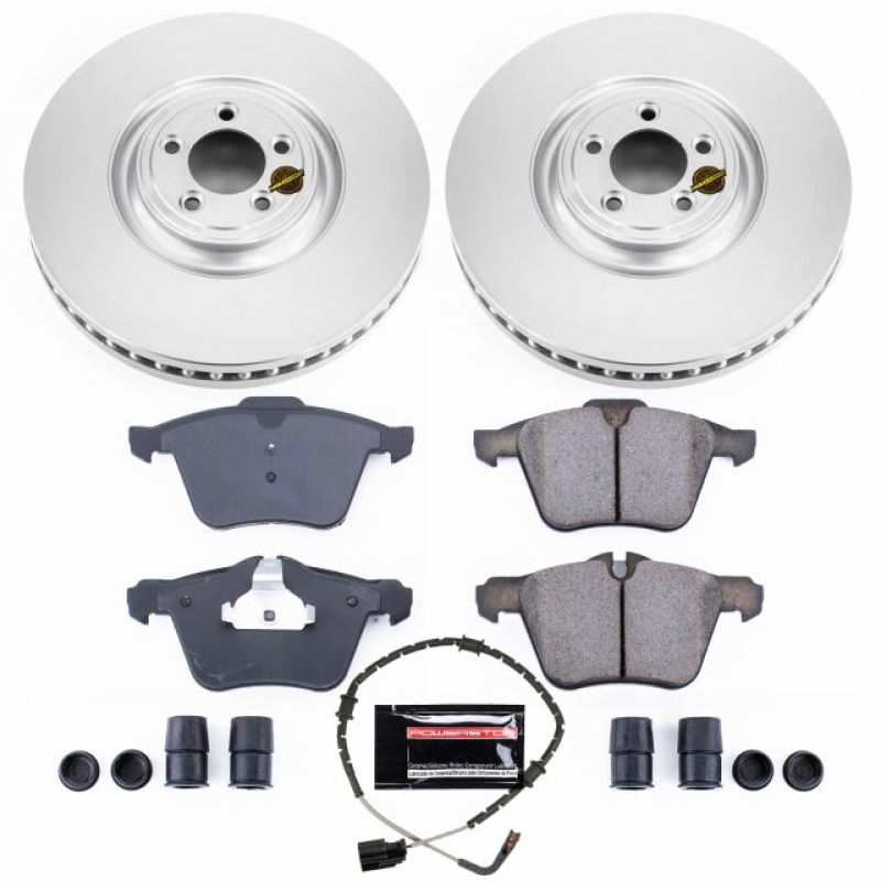 Power Stop CRK8039 2018 Jaguar XJ Front Z23 Coated Brake Kit