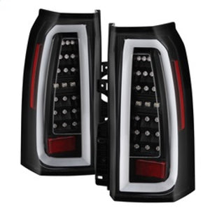 Spyder 5084583 fits Chevy 15-17 Tahoe / Suburban Light Bar LED Tail Lights - Bl