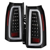 Spyder 5084583 fits Chevy 15-17 Tahoe / Suburban Light Bar LED Tail Lights - Bl