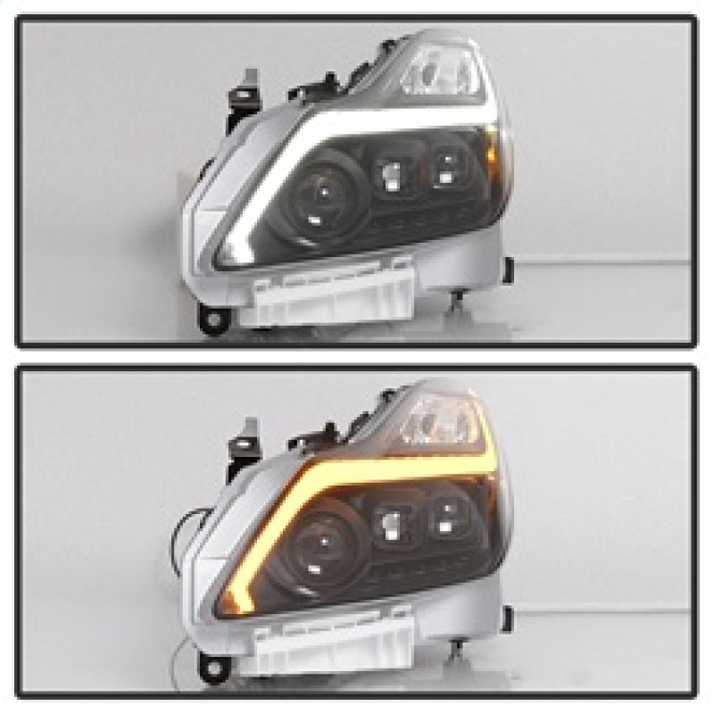 xTune 9039331 fits Infiniti G37 Coupe (non-AFS) 08-15 Projector Headlights - Bl