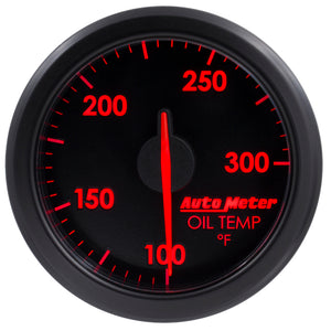 AutoMeter 9140-T Autometer Airdrive 2-1/6in Oil Temp Gauge 100-300 Degrees F - Black