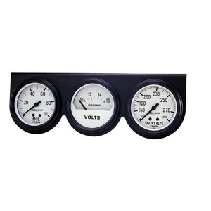 AutoMeter 2328 Autometer AutoGage 2-5/8in 0-100 PSI Oil Press/ 16 Volt / 280 Deg Water Temp