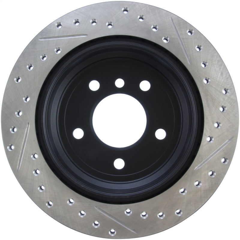 Stoptech 127.34091R 9/07-09 BMW 328 / 06 BMW 325 E90 AWD Slotted & Drilled Right Rear Rotor