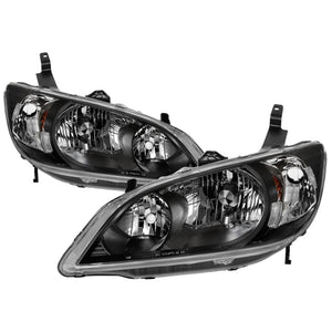 SPYDER 9042706 xTune 04-05 fits Honda Civic OEM Style Headlights Black