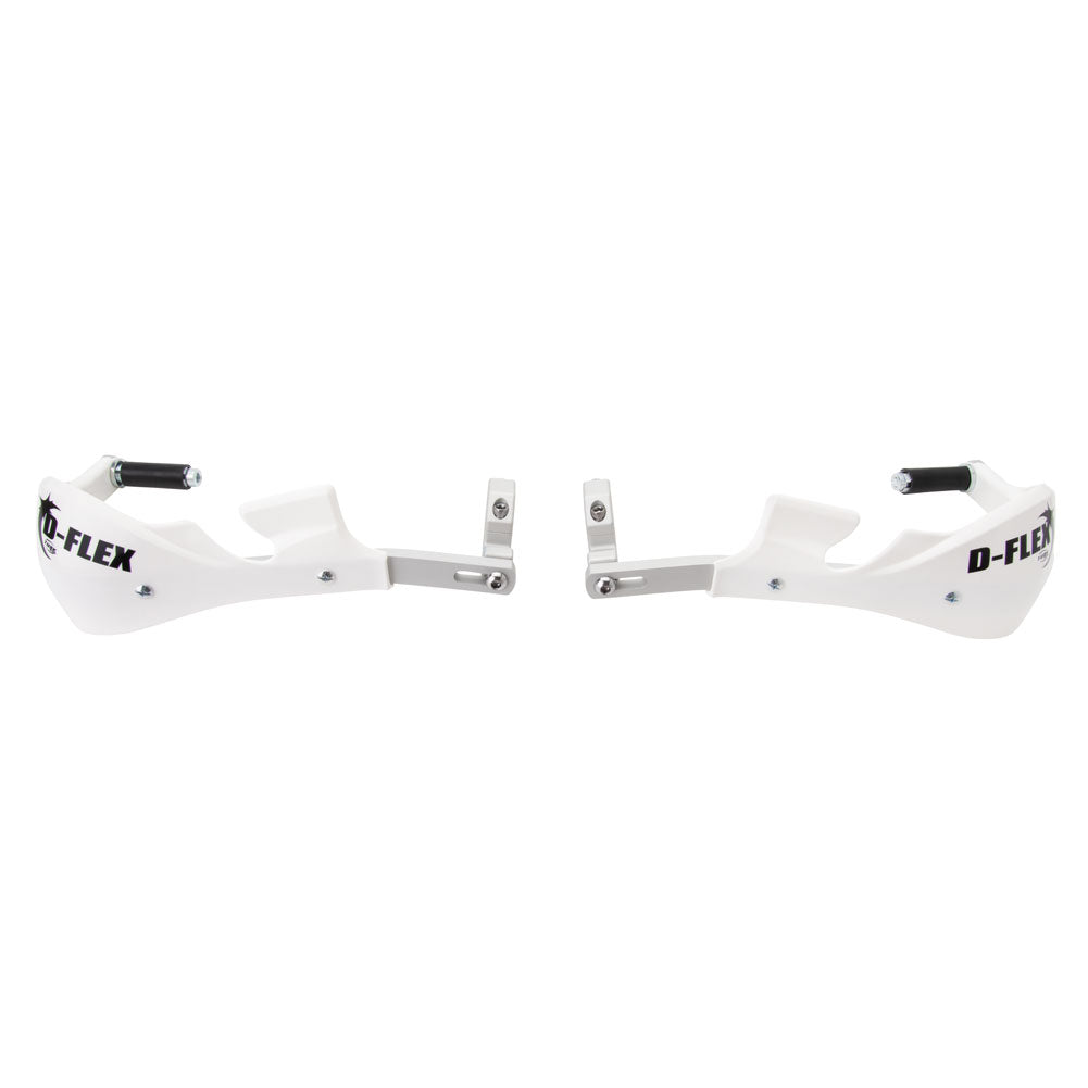Tusk 1096470014 D-Flex Handguards White 7/8" Bar Mounts
