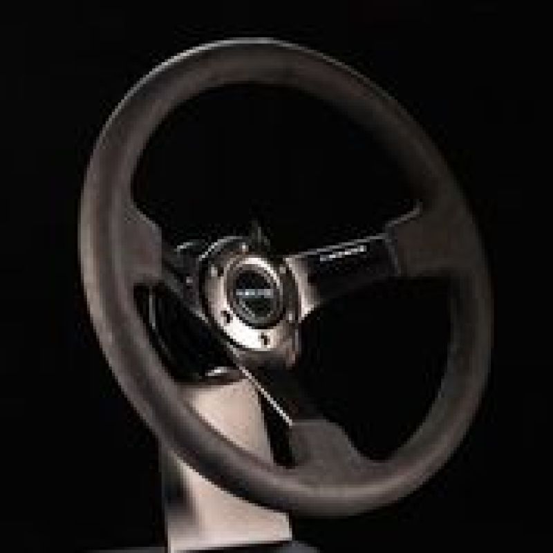 NRG RST-018SA RST-018SA Reinforced Steering Wheel Black Leather w/ Alcantara
