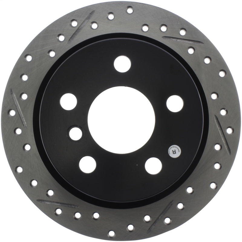 Stoptech 127.34159R 14-15 Mini Cooper Base Slotted & Drilled Rear Right Rotor