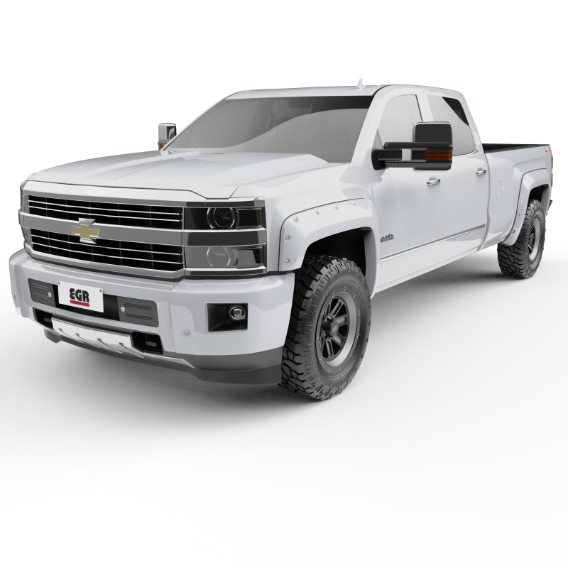 EGR 791574-GAZ 14+ Chev fits Silverado 6-8ft Bed Bolt-On Look Color Match Fender Flares - Set - Summit White