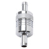 Edelbrock 8136 Fuel Filter Aluminum 3In X 01/ 1/8In 3/8In Inlet/Outlet Chrome