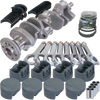 Eagle 12501030 fits Chevy 400 3.750in Crank 5.700in H-Beam -5cc Flat Top 4.155in Pistons Rotating Assembly