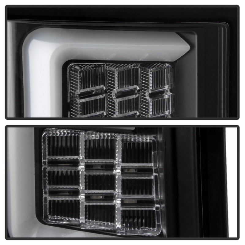 Spyder 5086655 fits Jeep 07-10 Grand Cherokee Light Bar LED Tail Lights - Black