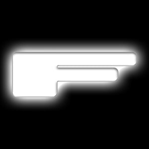 ORACLE Lighting 3140-F-001 Universal Illuminated LED Letter Badges - Matte Wht Surface Finish - F