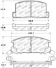 Stoptech 309.0657 Performance 1/90-95/00-05 fits Toyota MR2/Spyder Rear Brake Pads