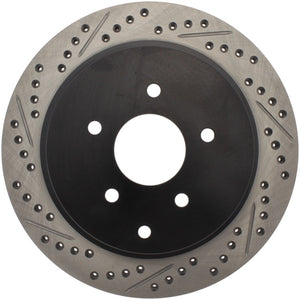 Stoptech 127.42078R Slotted & Drilled Sport Brake Rotor