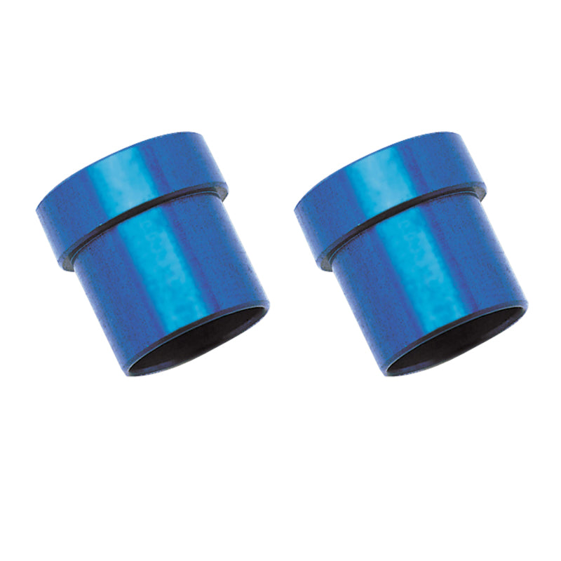 Russell 660650 Performance -6 AN Tube Sleeve 3/8in dia. (Blue) (2 pcs.)