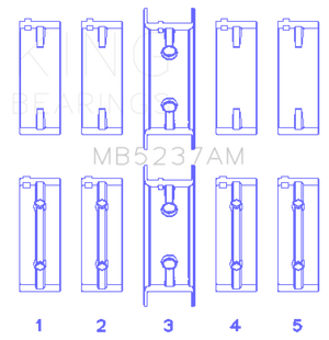 KING KINGMB5237AM0.25 fits KING MB5237AM0.25 Engine Bearings fits Mitsubishi 4G