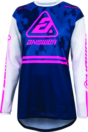 Answer 447607 23 Arkon Trials Jersey Blue/White/Magenta Youth - XS