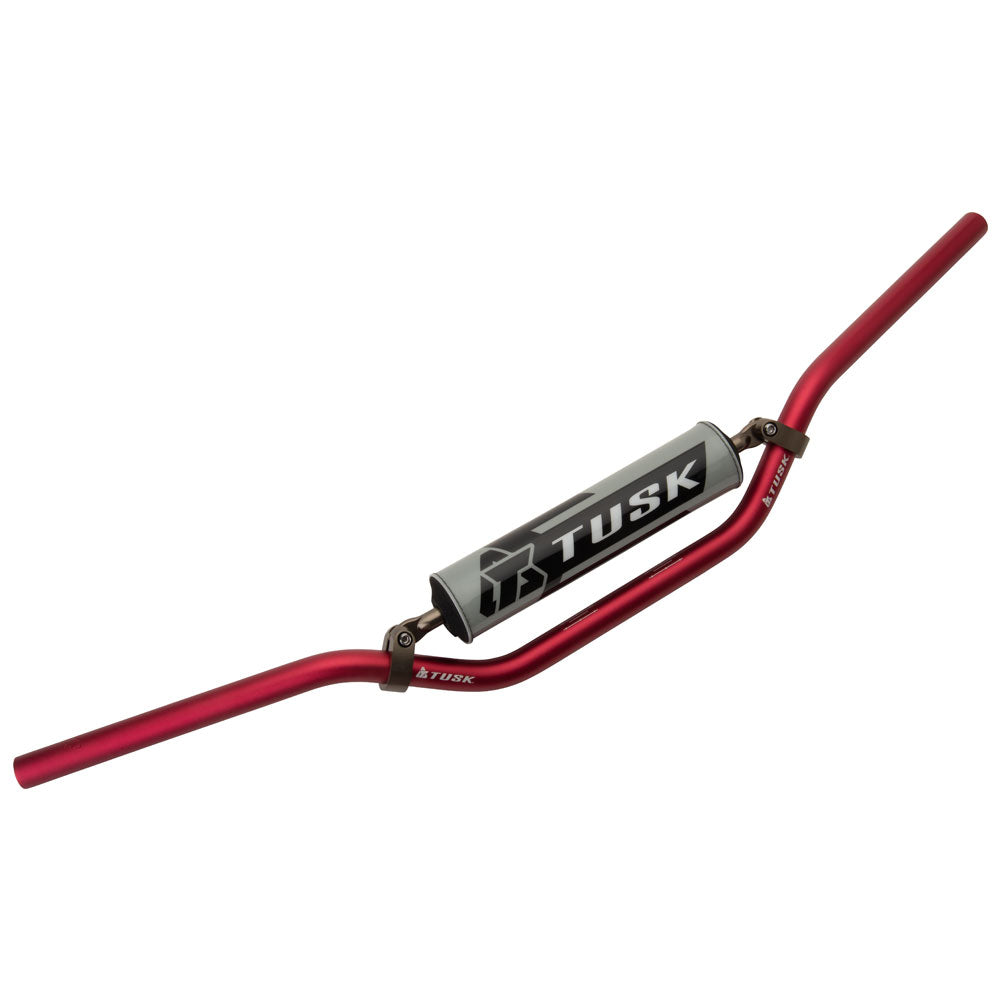 Tusk 1127790020 T-10 Aluminum 7/8" Handlebar CR High Bend Red