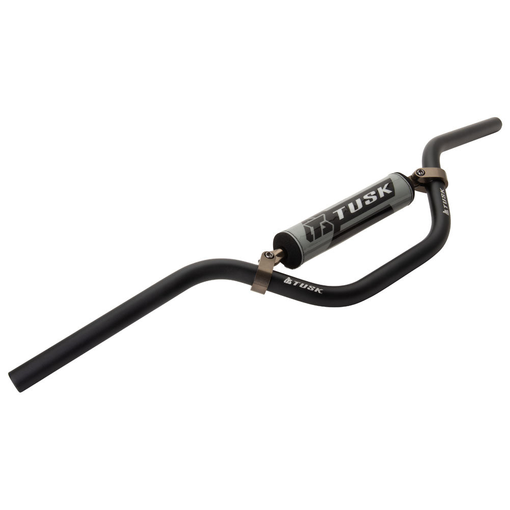 Tusk 1127790074 T-10 Aluminum 7/8" Handlebar Mini RM Wide Bend Black