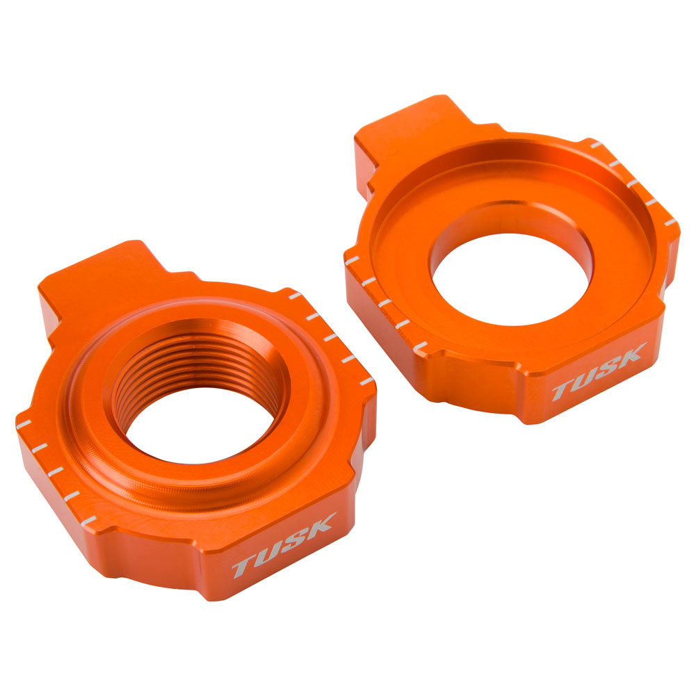 Tusk 1140330022 Racing Axle Blocks Orange