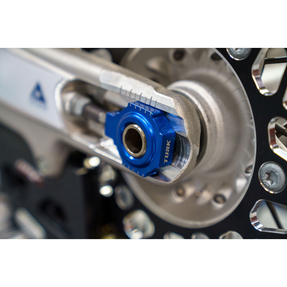 Tusk 1140330023 Racing Axle Blocks Blue